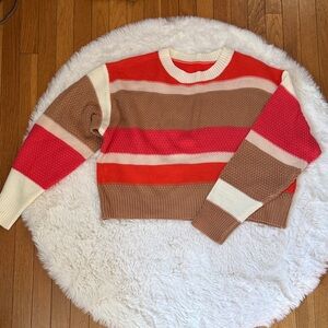 Colorful Striped Women's Sweater